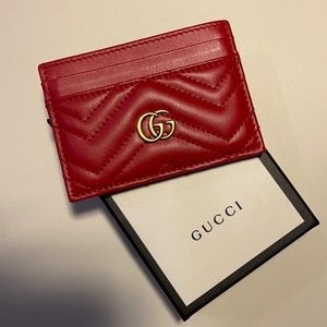 Gucci Red Card Holder